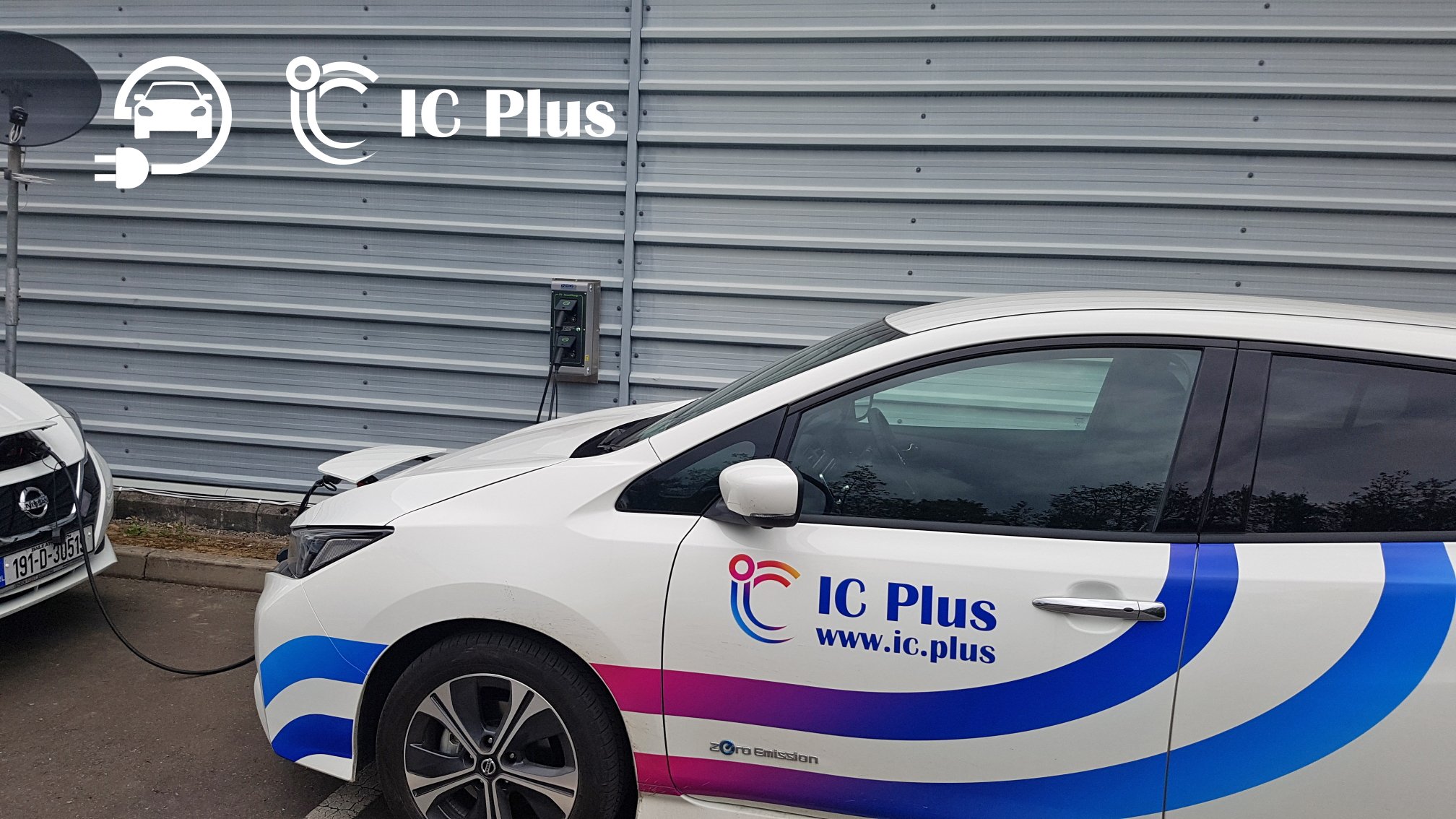 IC Plus Car Plugged into EV Charger