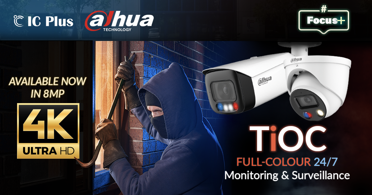 Dahua TiOC (3 in 1 Cameras) Full Colour, Active Deterrence & AI