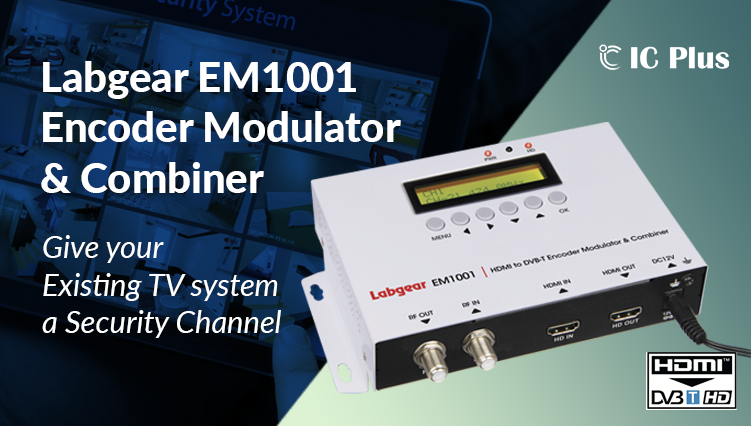 Ever wanted to have HD CCTV images on every TV in your property? Well, it's now possible with this new HD Labgear EM1001 modulator.